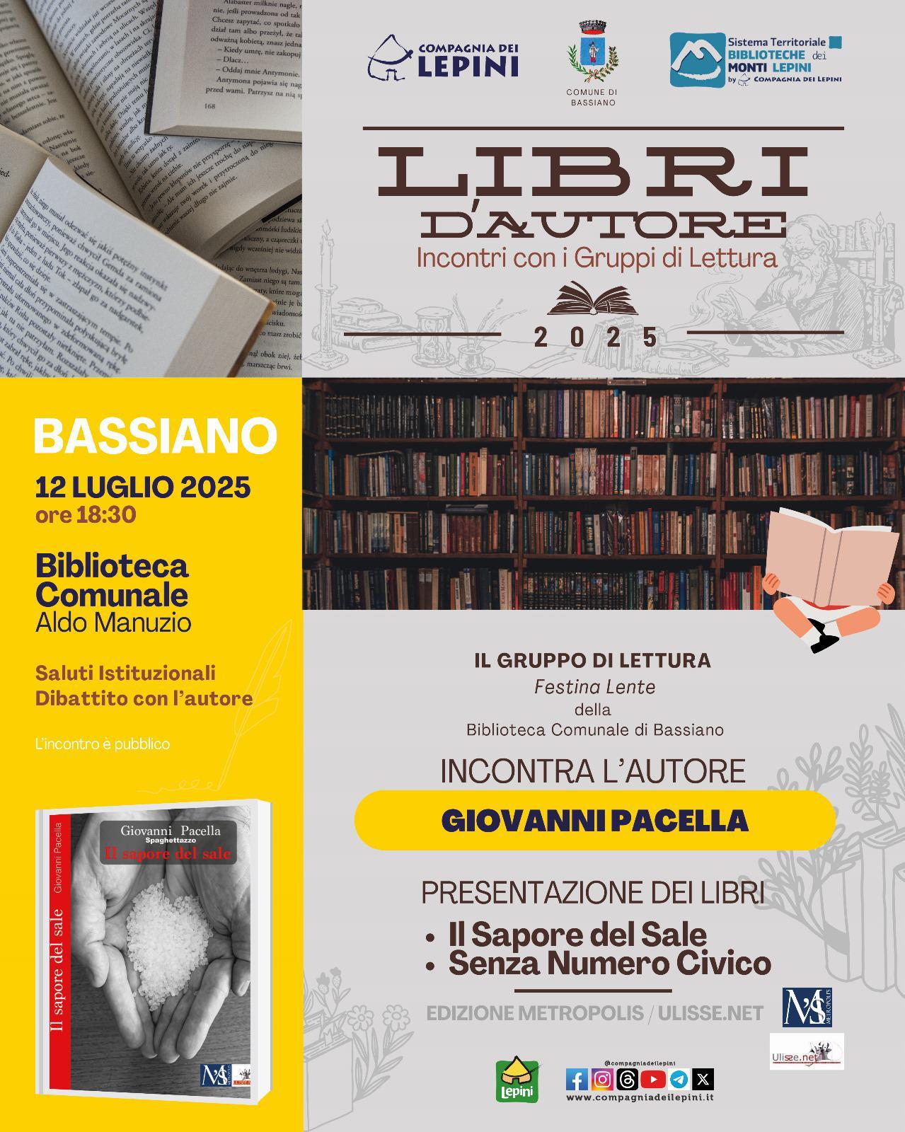 Giovanni Pacella – Libri d’Autore 2025