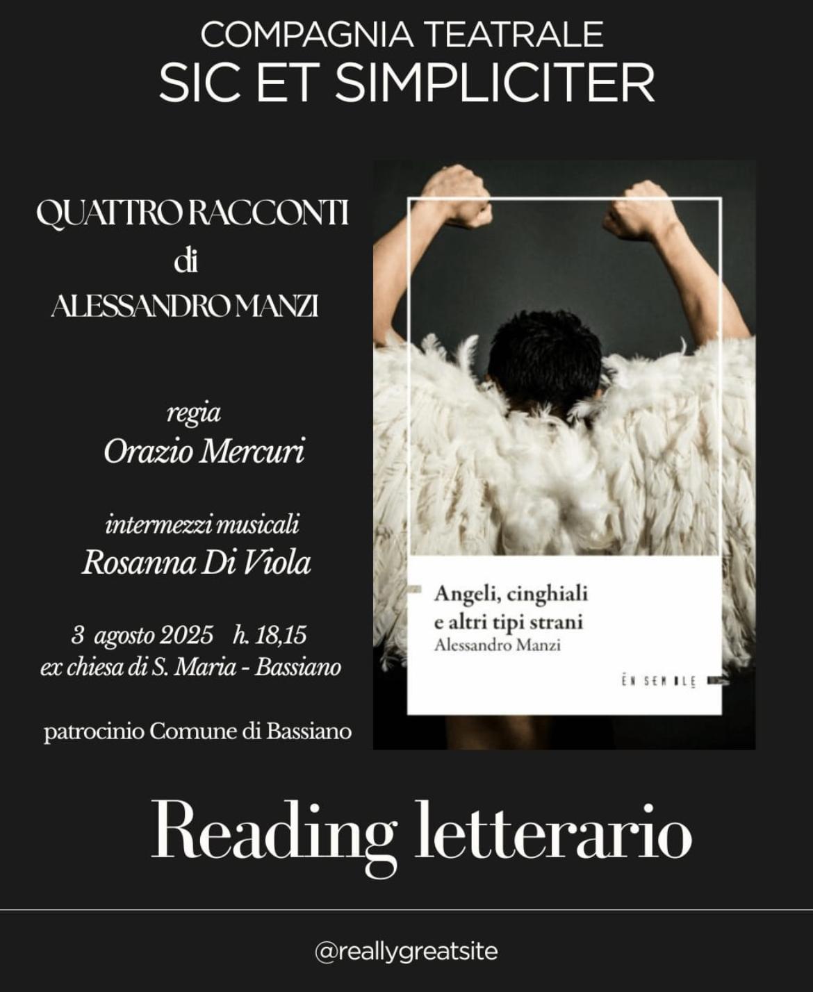 Quattro racconti” di Alessandro Manzi