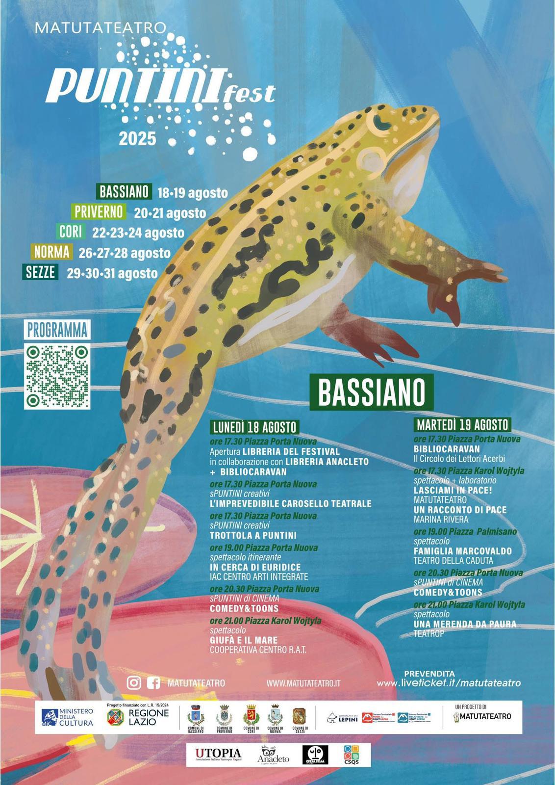 Puntini Fest 2025 – Matutateatro a Bassiano
